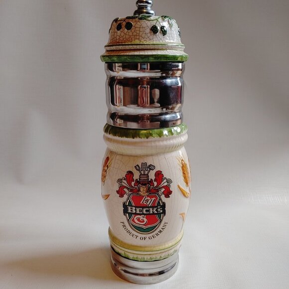 Vintage Beck's German Beer Draught Tower CERAMIC Beer Tap Tower Draft Arm LARGE - Picture 4 of 11